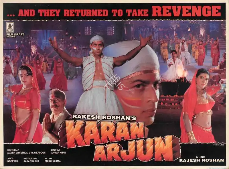 Rakesh Roshan (Producer), Karan Arjun, 1995, Lobby Card