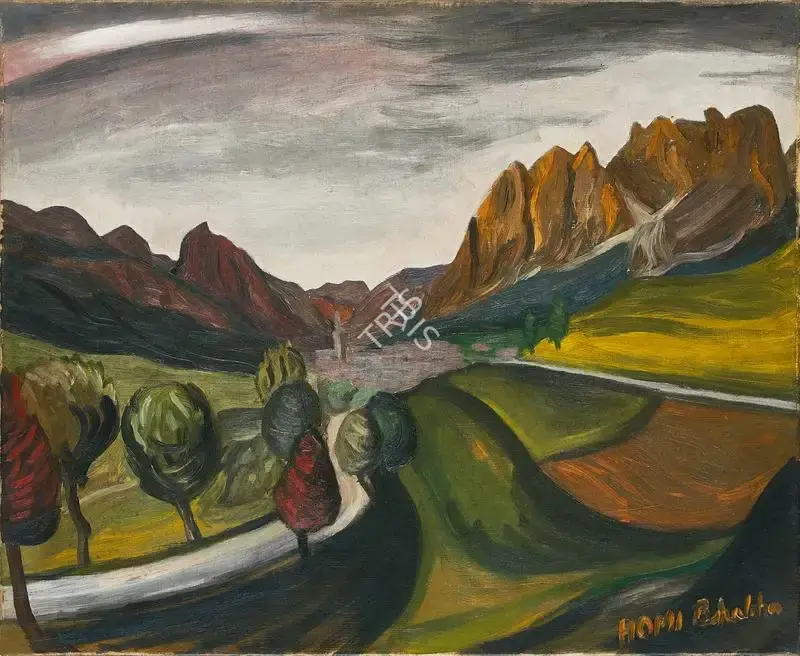 Bhabha, Homi J. (Artist). Landscape, n.d. | Painting, Pu.Onl/07.12.23, 2023 · Pundole