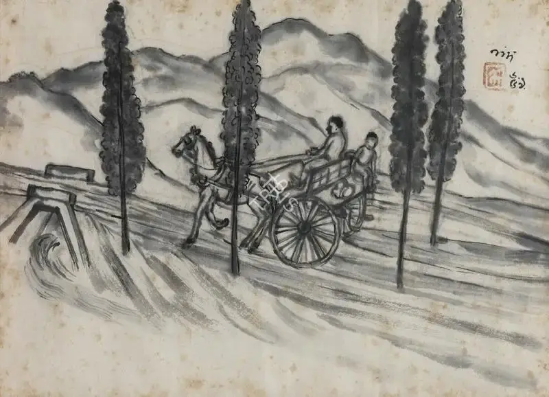 Nandalal Bose (Artist), Untitled, 1959, Painting