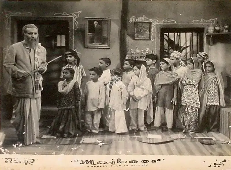Nazir Ajmeri (Director), Majboor, 1948, Lobby Card