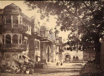 Lala Deen Dayal (Photographer), The Temples of Galta, Jeypore, Antiquarian Photograph