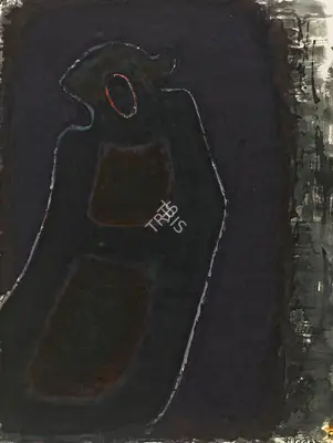 Rabindranath Tagore (Artist), Untitled, 1932, Drawing