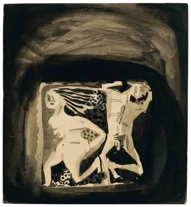 K. Laxma Goud (Artist), Untitled, 1968, Painting