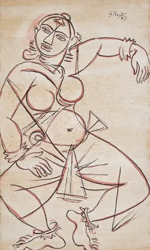 George Keyt (Artist), Untitled, 1947, Painting