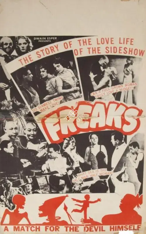 Tod Browning (Producer), Freaks, 1932, Poster