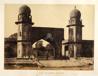 Colonel Thomas Biggs (Photographer), The Taj Bowree. The Entrance, Bijapur, 1855, Antiquarian Photograph