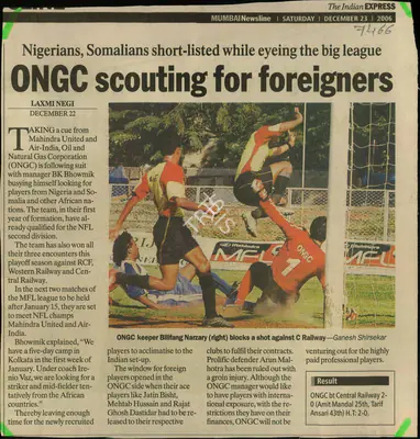 Laxmi Negi (Reporter), ONGC, Scouting for Foreigners, 2006, Newspaper Clipping