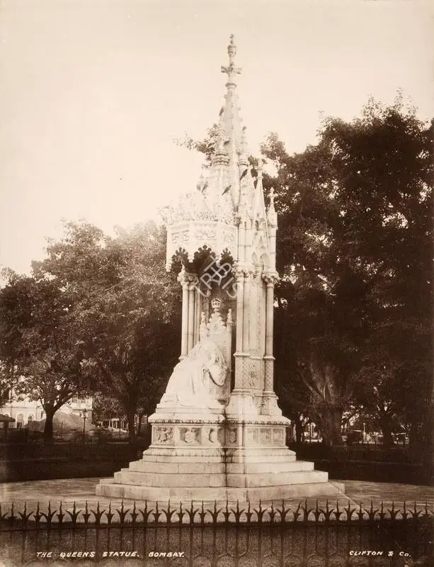 Studio Clifton & Co. (Photographic Studio), The Queens Statue, Bombay, 1900, Antiquarian Photograph
