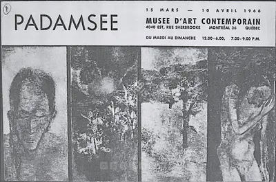 Akbar Padamsee (Artist), Padamsee, 1966, Solo Exhibition Invitation