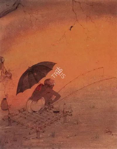 Sanat Chatterjee (Artist), Patience, Painting