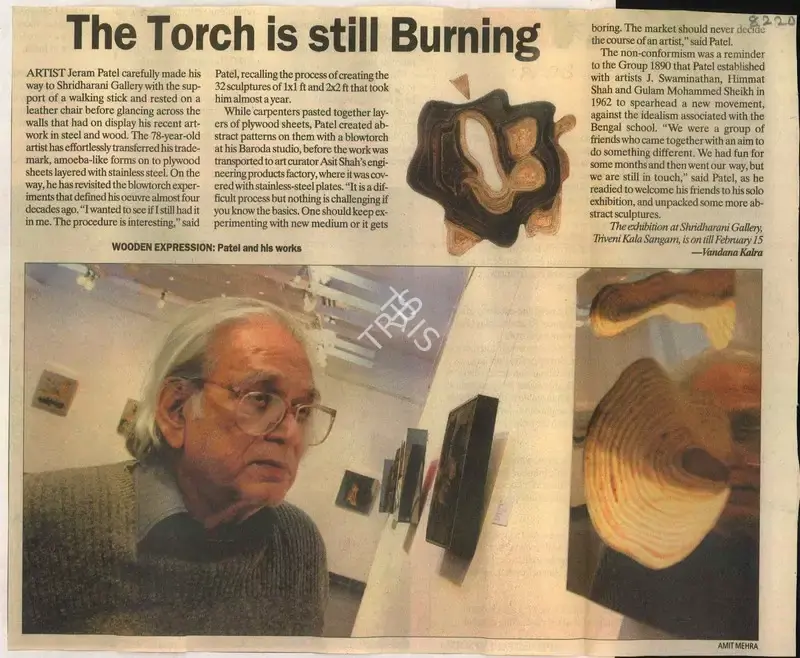 Vandana kalra (Reporter), The torch is Still Burning, 2009, Newspaper Clipping