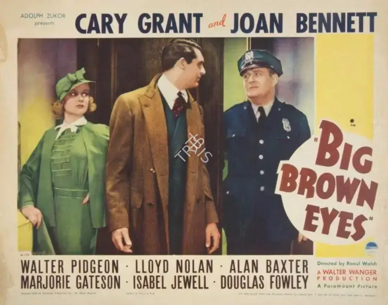 Raoul Walsh (Director), Big Brown Eyes, 1936, Lobby Card