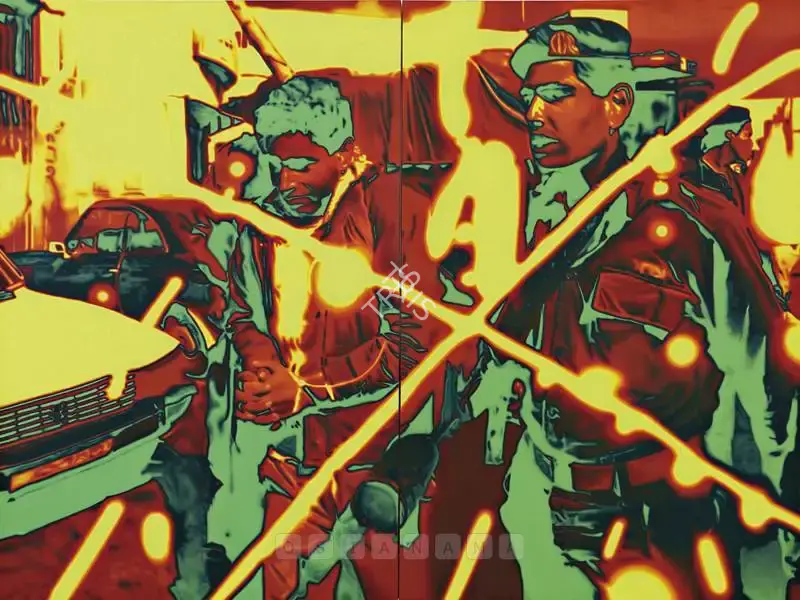 T.V. Santhosh (Artist), Enemies' Enemy II, 2008, Painting