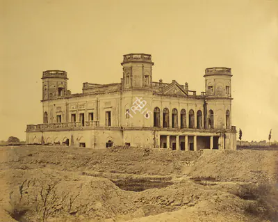 Felice Beato (Photographer), The Alambagh Palace, Lucknow, 1858, Antiquarian Photograph