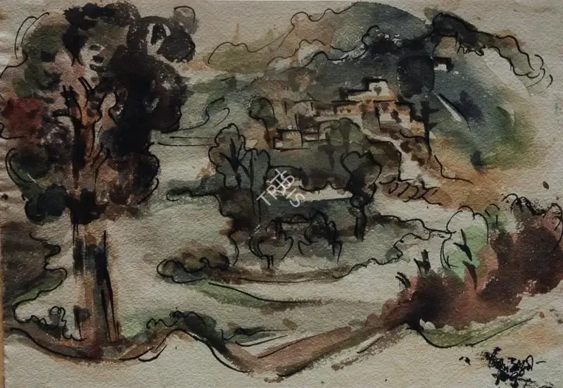 B.B. Mukherjee (Artist), MUssorie 2, Painting