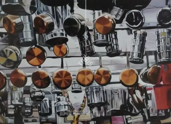 Gupta, Subodh (Artist). Untitled (Pot), 2004 | Painting, Ch.HoK/24.05.08, 2008 · Christie's