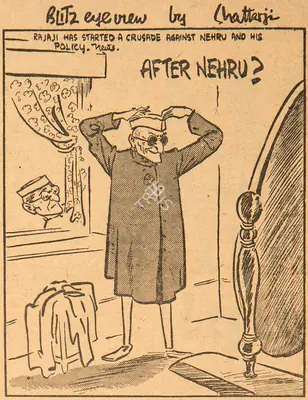 Basu Chatterjee (Cartoonist), After Nehru ?, 1960, Cartoons