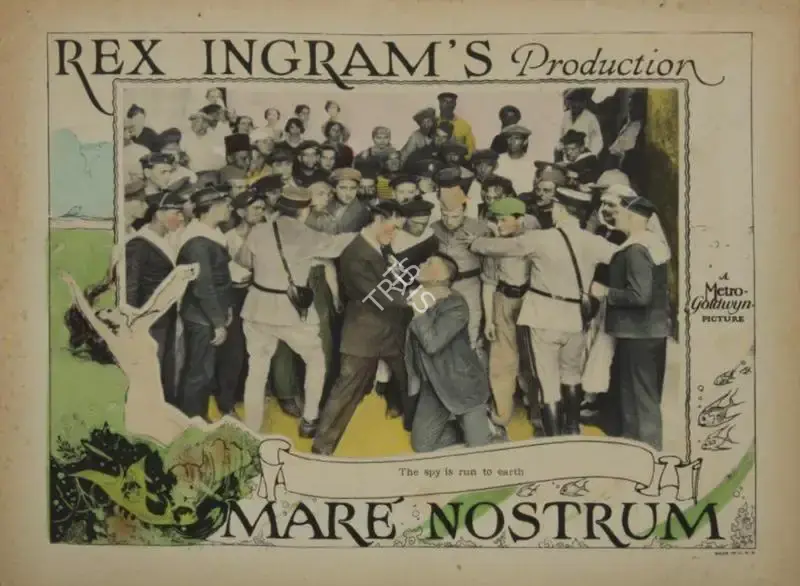 Rex Ingram (Producer), Mare Nostrum, 1926, Lobby card