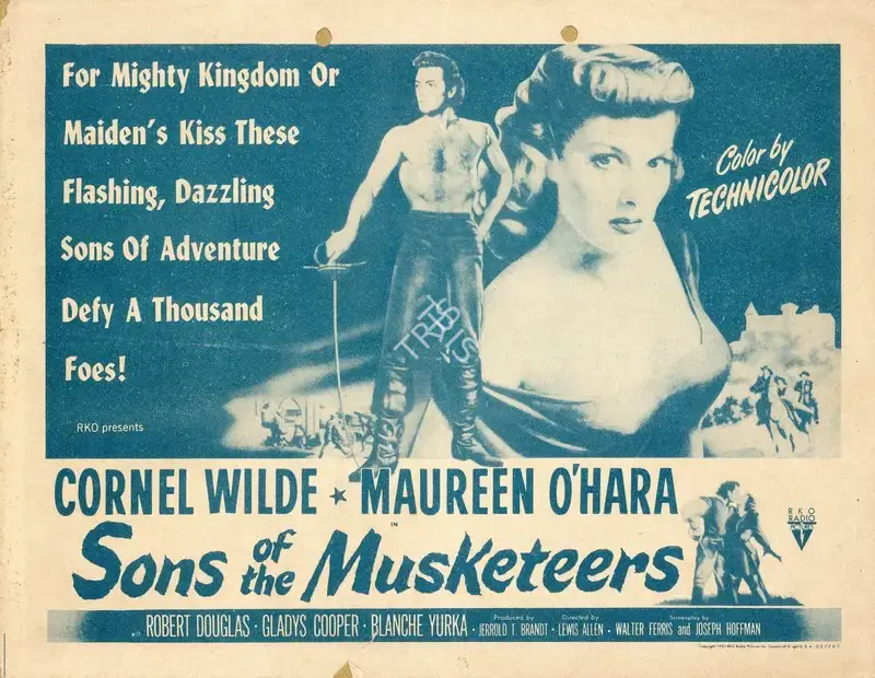 Lewis Allen (Director), At Sword's Point, 1952, Handbill