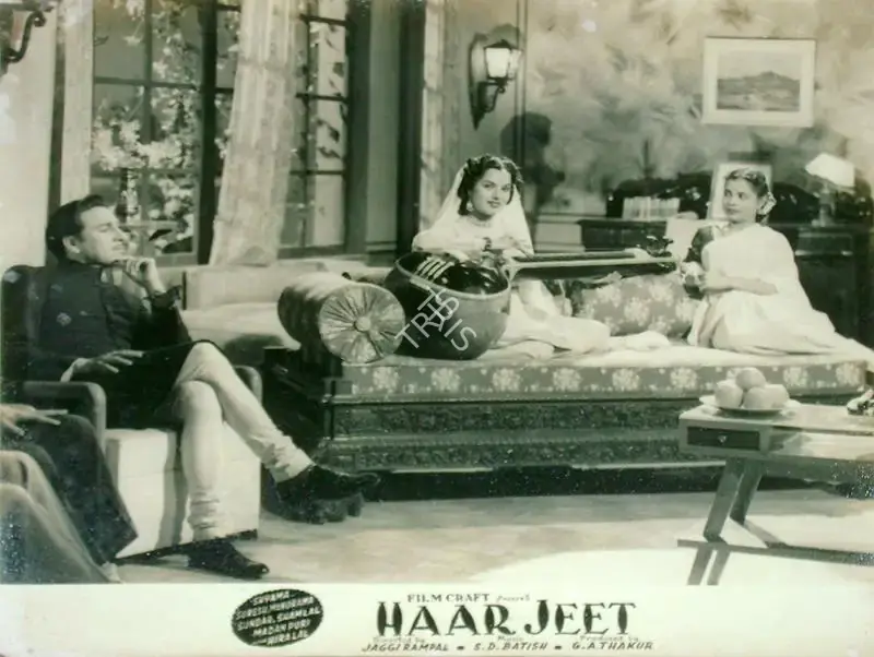 Jaggi Rampal (Director), Haar Jeet, 1954, Lobby Card