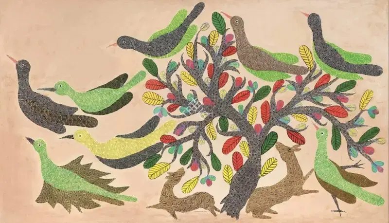 Jangarh Singh Shyam (Artist), Untitled, 1996, Painting