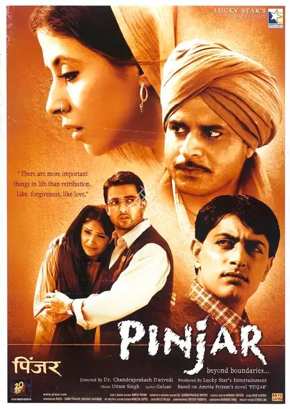 Chandraprakash Dwivedi (Director), Pinjar, 2003, Full Sheet Poster
