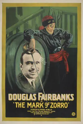 Douglas Fairbanks (Producer), The Mark of Zorro, 1920, Poster