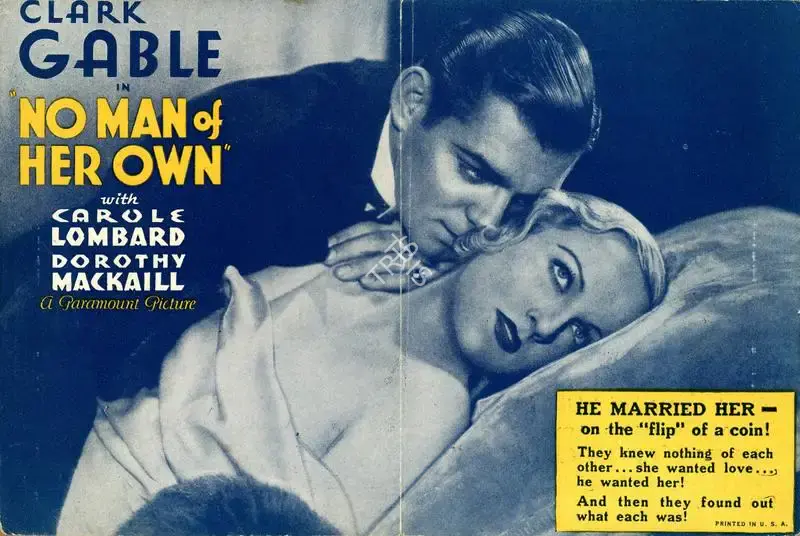 Albert Lewis (Producer), No Man of Her Own, 1932, Handbill