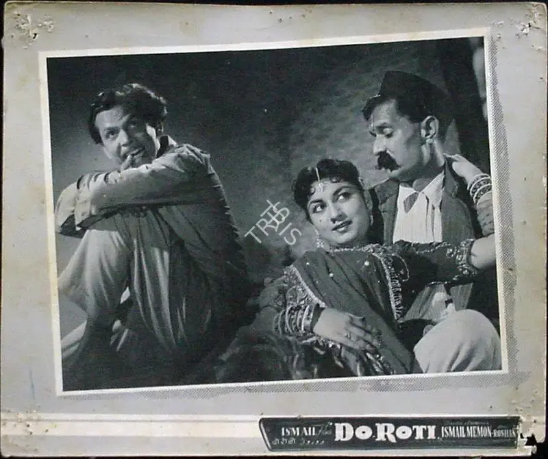 P. John (Cinematographer), Do Roti, 1957, Lobby Card