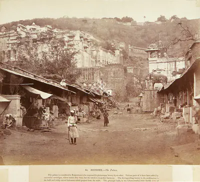 Eugene Clutterbuck Impey (Photographer), Boondee - The Palace, 1860, Antiquarian Photograph