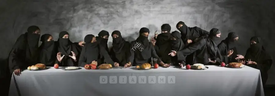 Vivek Vilasini (Artist), Last Supper - Gaza, 2008, Painting