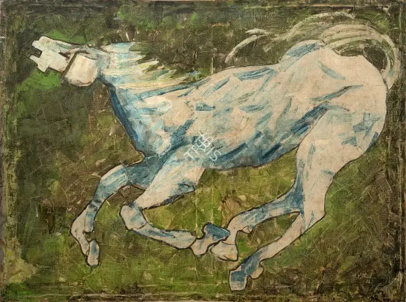 B. Vithal (Artist), Horse, 1986, Painting