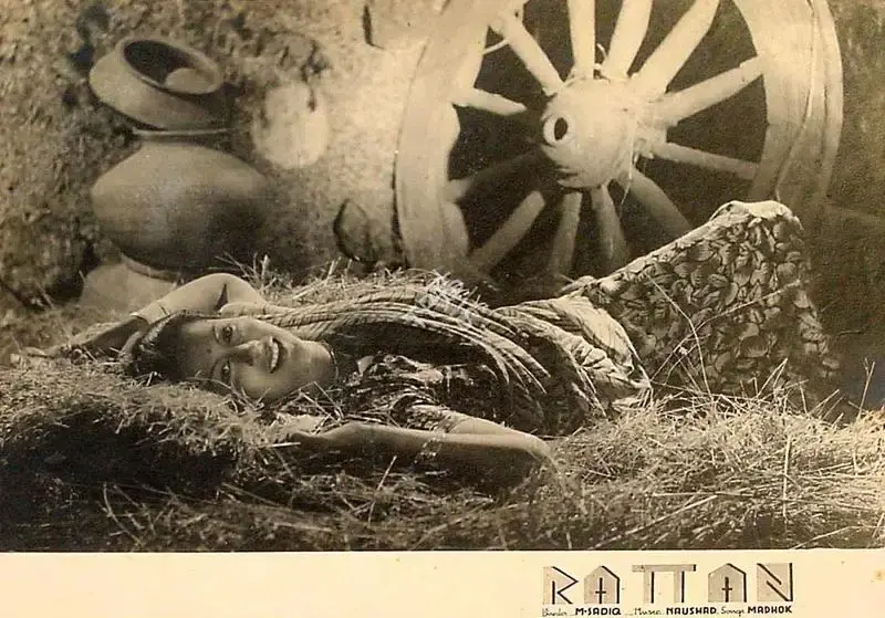 Dwarka Divecha (Cinematographer), Rattan, 1944, Lobby Card