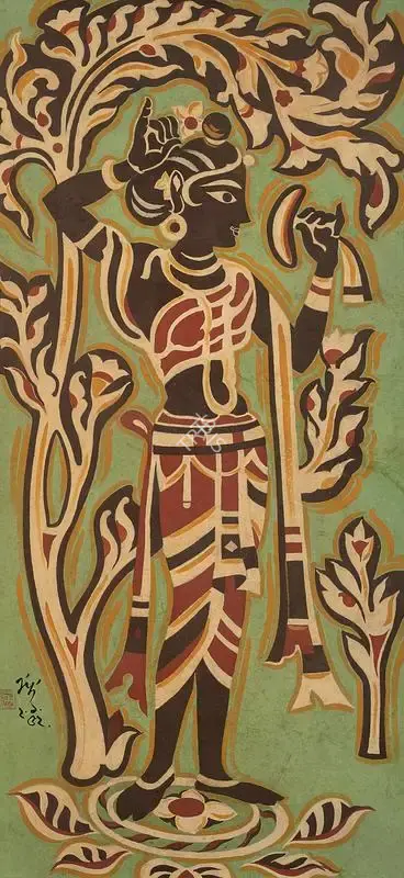 Bose, Nandalal (Artist). Shakuntala, 1952 | Painting, 2019 · Osian's