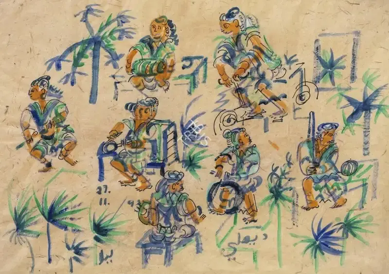 Leela&nbsp;Mukherjee (Artist), Untitled, 1993, Painting
