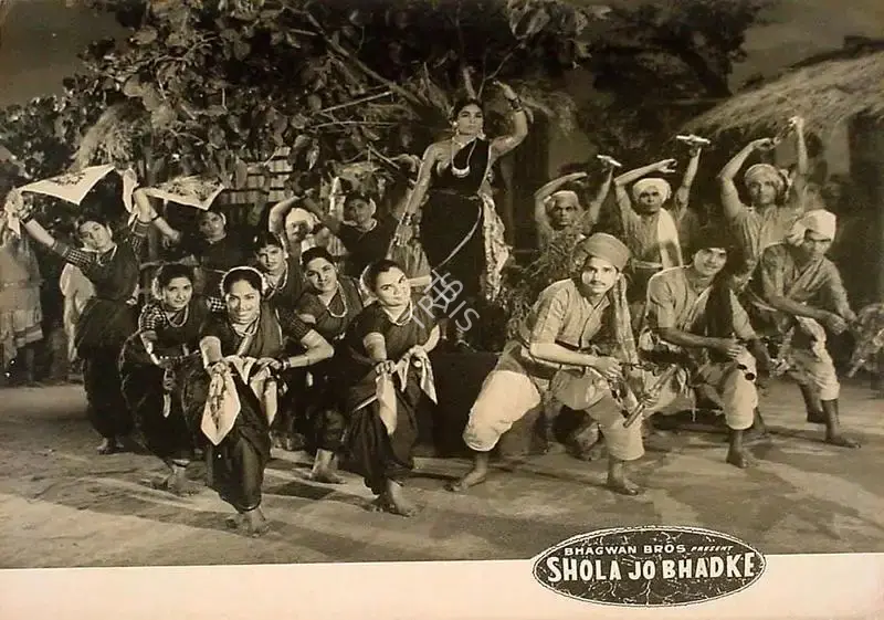 Bhagwan (Director), Shola Jo Bhadke, 1961, Lobby Card