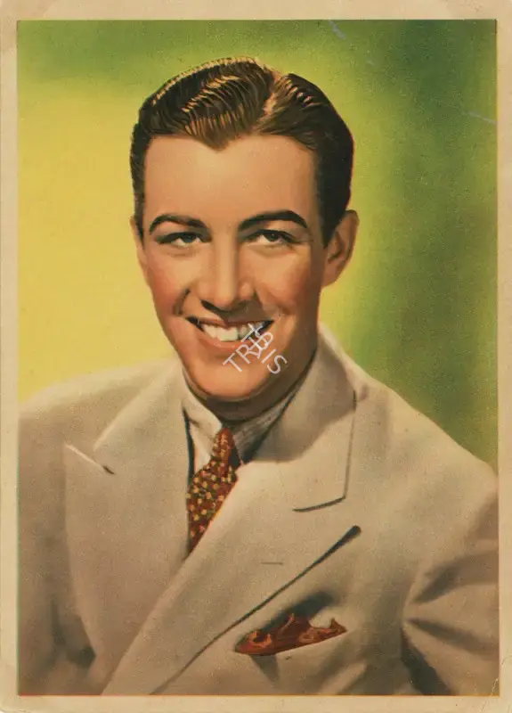 Nestle (Sponsor), Nestle (Sponsor), Stars of the Silver Screen: Robert Taylor | Trading Card, 1930s, Trading Card