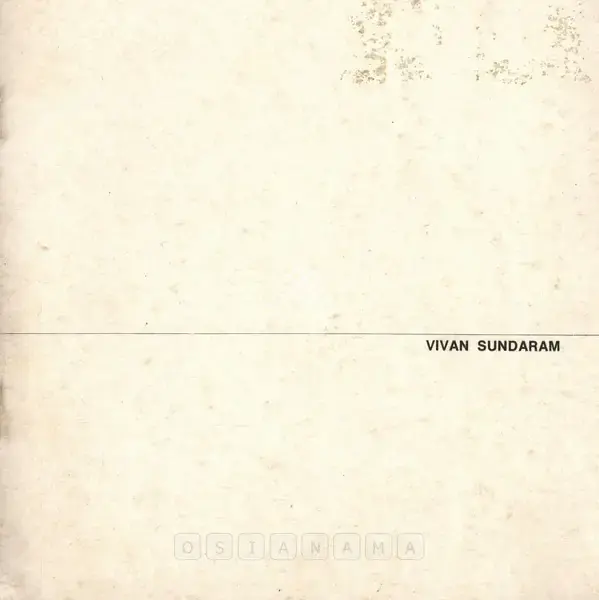 Vivan Sundaram (Artist), Vivan Sundaram, 1974, Solo Exhibition Catalogue