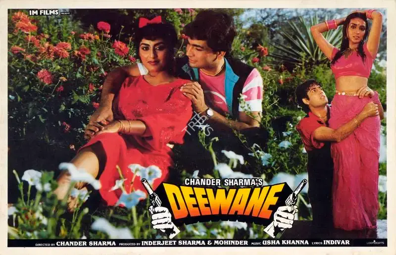 Inderjeet Sharma (Producer), Deewane, 1991, Lobby Card