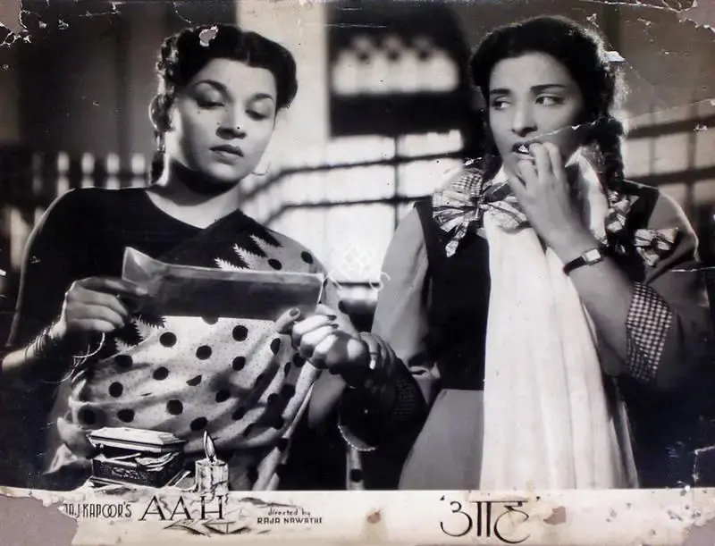 Jaywant Pathare (Cinematographer), Aah, 1953, Lobby Card