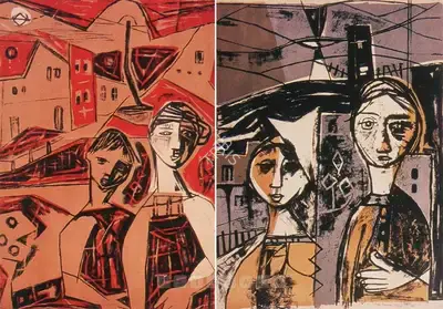 Ramkumar (Artist), Untitled, 1957, Graphic Art