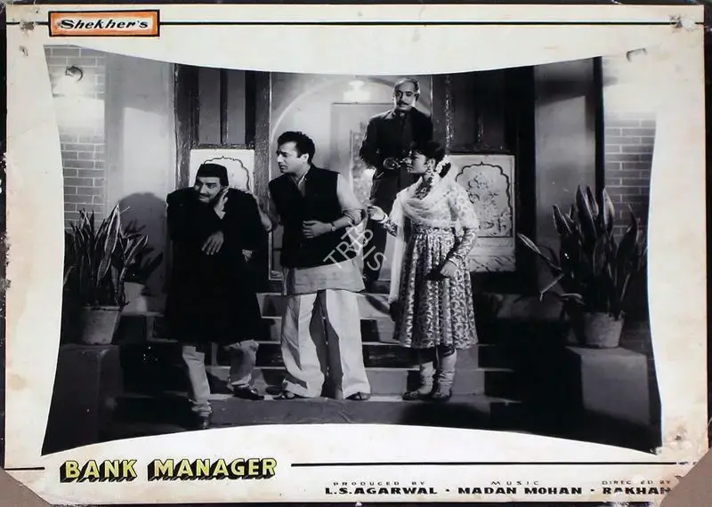 L.S. Agarwal (Producer), Bank Manager, 1959, Lobby Card