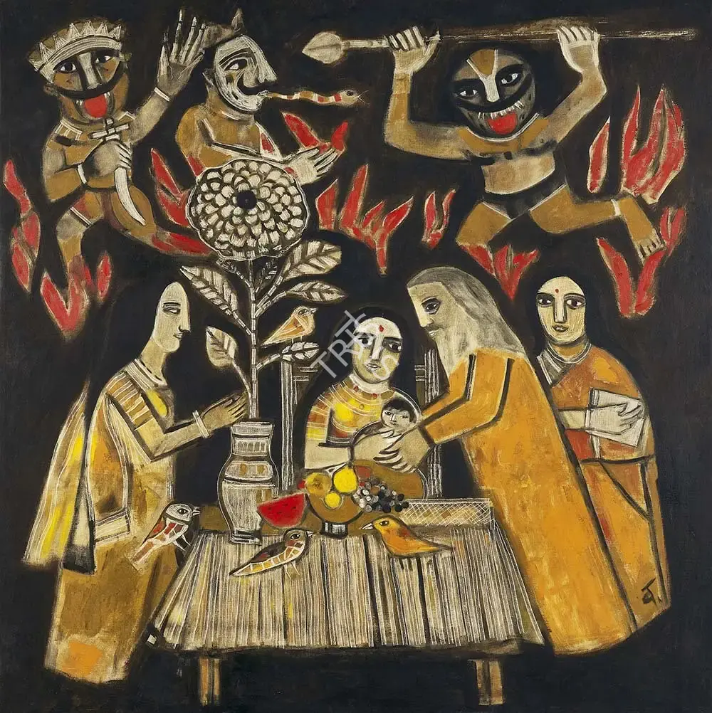 Badri Narayan (Artist), Untitled, 1960, Painting