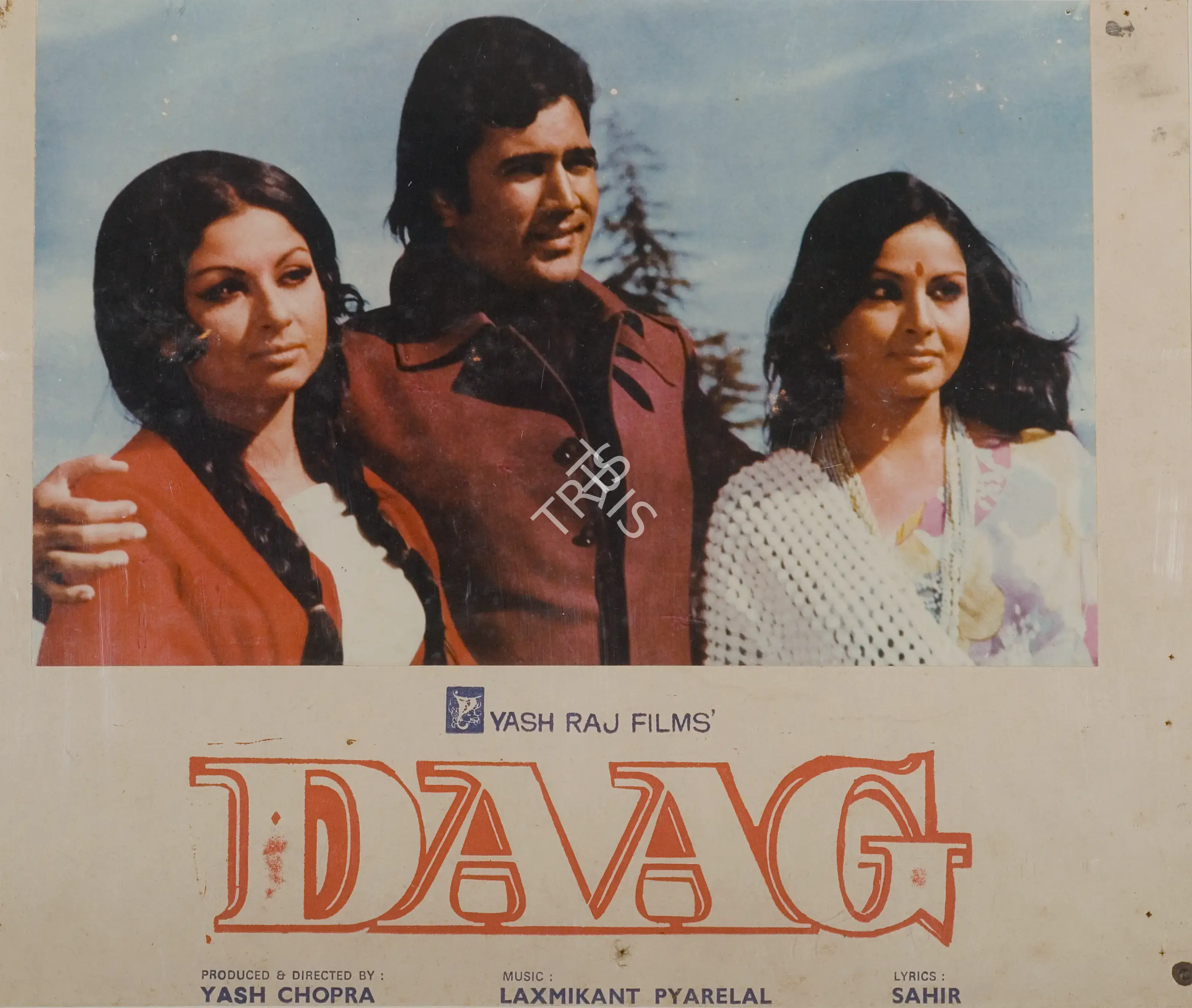 Kay Gee (Cinematographer), Daag, 1973, Photographic Still Mounted on Lobby Card