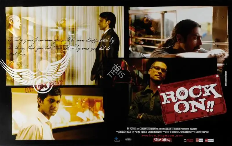 Farhan Akhtar (Producer), Rock On, 2008, Lobby Card