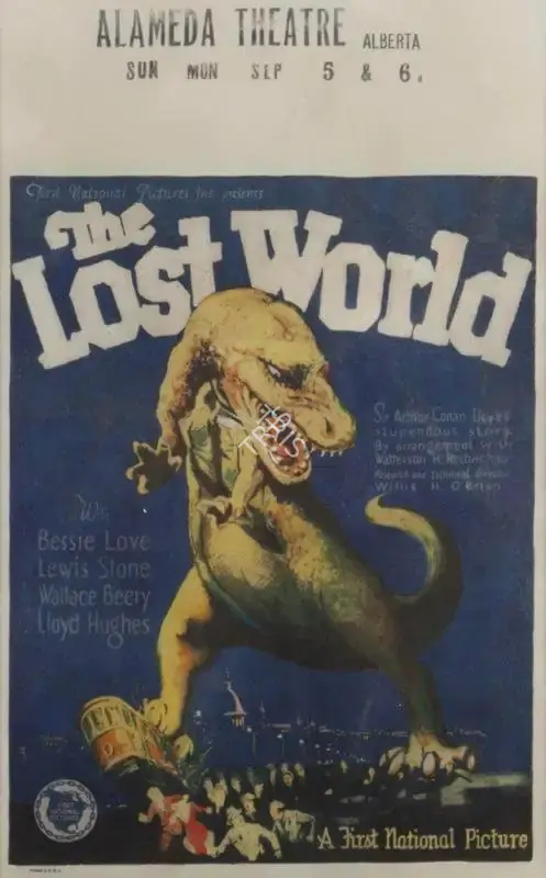 Earl Hudson (Producer), The Lost World, 1925, Window Card