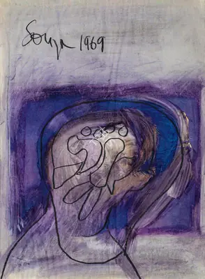F.N. Souza (Artist), Untitled, 1969, Painting