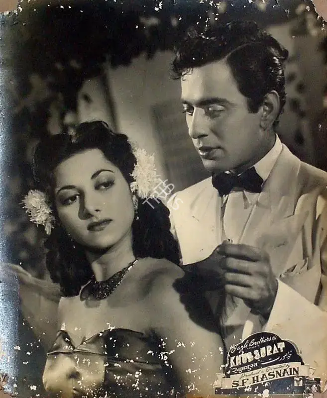 S.F. Hasnain (Director), Khubsurat, 1952, Lobby Card