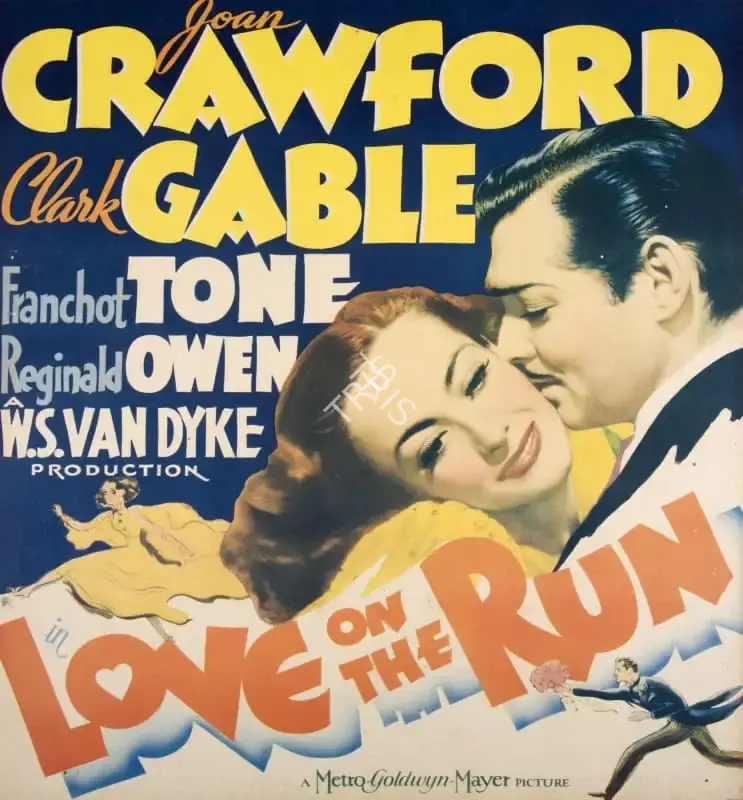 W.Van Dyke (Producer), Love on the Run, 1936, Window card