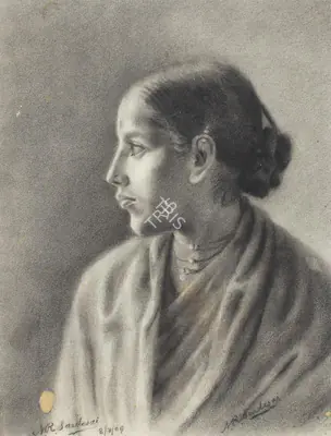 N.R. Sardesai (Artist), Study of a Woman, 2009, Painting